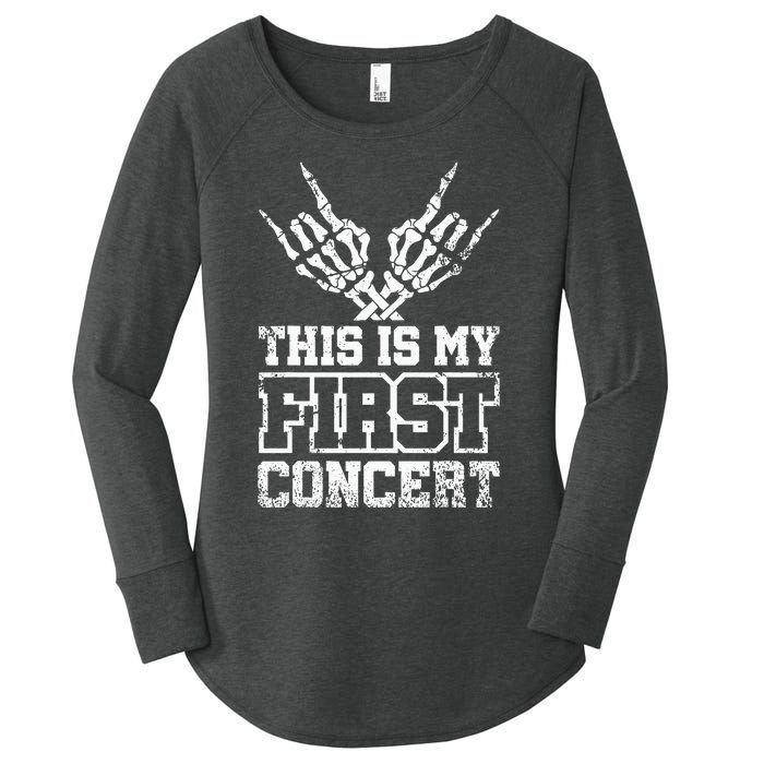 This Is My First Concert Women's Perfect Tri Tunic Long Sleeve Shirt