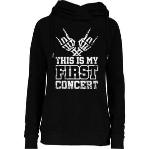 This Is My First Concert Womens Funnel Neck Pullover Hood