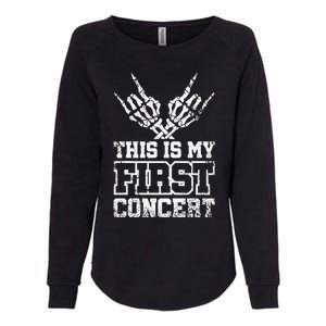 This Is My First Concert Womens California Wash Sweatshirt