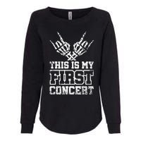 This Is My First Concert Womens California Wash Sweatshirt