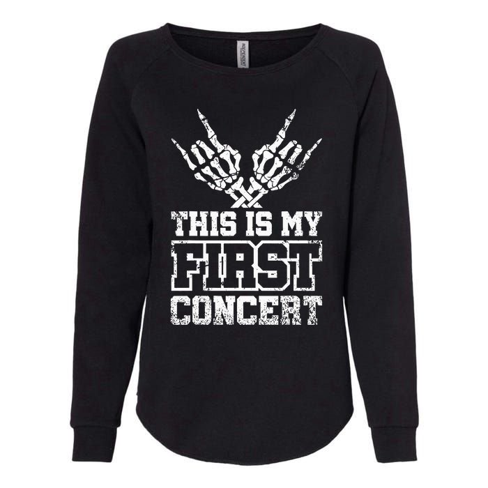 This Is My First Concert Womens California Wash Sweatshirt