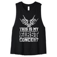 This Is My First Concert Women's Racerback Cropped Tank