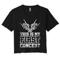 This Is My First Concert Women's Crop Top Tee