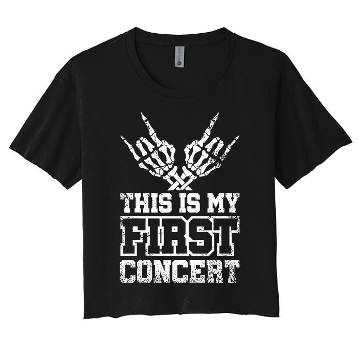 This Is My First Concert Women's Crop Top Tee