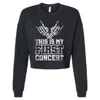 This Is My First Concert Cropped Pullover Crew