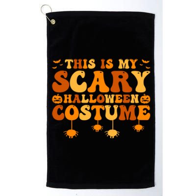 This Is My Scary Halloween Costume Gift Platinum Collection Golf Towel