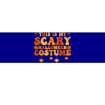 This Is My Scary Halloween Costume Gift Bumper Sticker