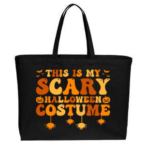 This Is My Scary Halloween Costume Gift Cotton Canvas Jumbo Tote