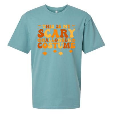 This Is My Scary Halloween Costume Gift Sueded Cloud Jersey T-Shirt