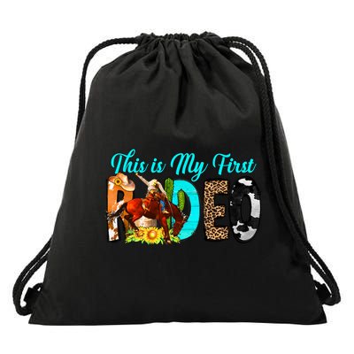 This Is My First Rodeo Country Life Howdy Drawstring Bag
