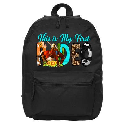 This Is My First Rodeo Country Life Howdy 16 in Basic Backpack