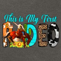 This Is My First Rodeo Country Life Howdy Cotton Canvas Backpack