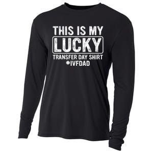 This Is My Lucky Transfer Day Ivf Dad Ivf Transfer Day Cooling Performance Long Sleeve Crew