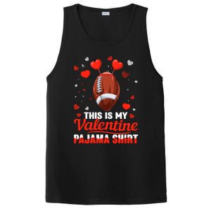 This Is My Valentine Pajama Funny Gift Headband Football Players Gift PosiCharge Competitor Tank