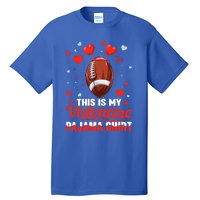 This Is My Valentine Pajama Funny Gift Headband Football Players Gift Tall T-Shirt