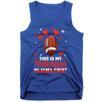 This Is My Valentine Pajama Funny Gift Headband Football Players Gift Tank Top