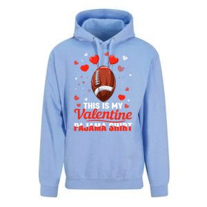 This Is My Valentine Pajama Funny Gift Headband Football Players Gift Unisex Surf Hoodie