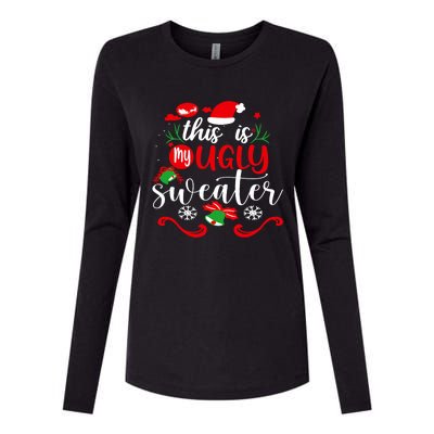 This Is My Ugly Sweater Funny Christmas Xmas Holiday Womens Cotton Relaxed Long Sleeve T-Shirt