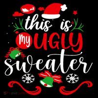 This Is My Ugly Sweater Funny Christmas Xmas Holiday Impact Tech Backpack