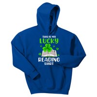 This Is My Lucky Reading Gift St Patrick's Day Book Lover Meaningful Gift Kids Hoodie