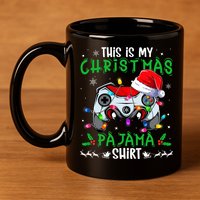 This Is My Christmas Pajama Video Game Gamer Boy Teens 11oz C Handle Ceramic Mug