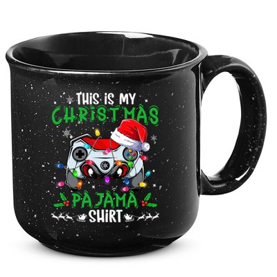 This Is My Christmas Pajama Video Game Gamer Boy Teens 15oz Campfire Ceramic Mug
