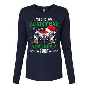 This Is My Christmas Pajama Video Game Gamer Boy Teens Womens Cotton Relaxed Long Sleeve T-Shirt