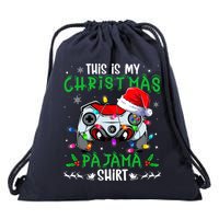 This Is My Christmas Pajama Video Game Gamer Boy Teens Drawstring Bag