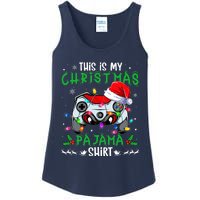 This Is My Christmas Pajama Video Game Gamer Boy Teens Ladies Essential Tank