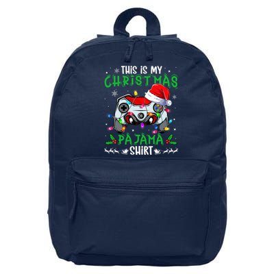 This Is My Christmas Pajama Video Game Gamer Boy Teens 16 in Basic Backpack