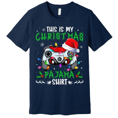 This Is My Christmas Pajama Video Game Gamer Boy Teens Premium T-Shirt