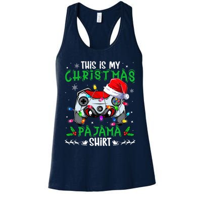 This Is My Christmas Pajama Video Game Gamer Boy Teens Womens Tank Top