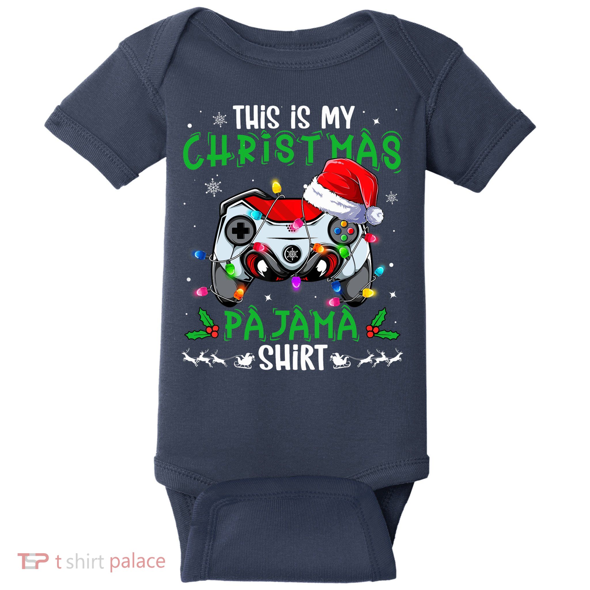 This Is My Christmas Pajama Video Game Gamer Boy Teens Baby Bodysuit