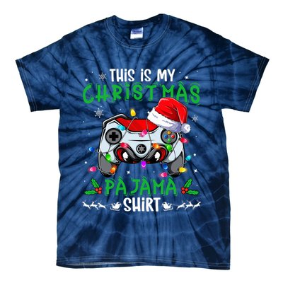This Is My Christmas Pajama Video Game Gamer Boy Teens Tie-Dye T-Shirt