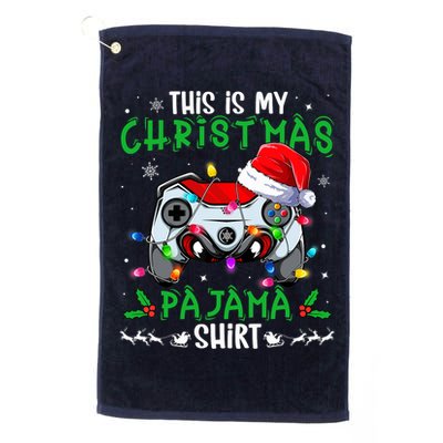 This Is My Christmas Pajama Video Game Gamer Boy Teens Golf Towel