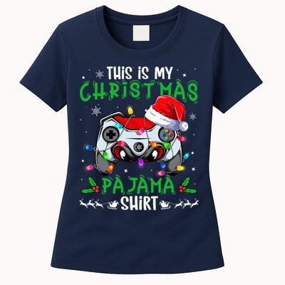 This Is My Christmas Pajama Video Game Gamer Boy Teens Womens T-Shirt