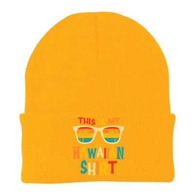 This Is My Hawaiian Tee Tropical Luau Costume Party Hawaii Knit Cap Winter Beanie