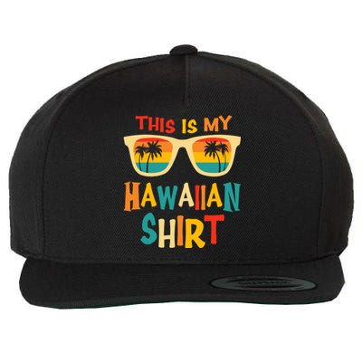 This Is My Hawaiian Tee Tropical Luau Costume Party Hawaii Wool Snapback Cap