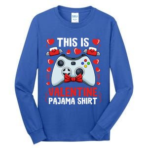 This Is My Valentine Pajama Great Gift Videogame Controller Gamer Meaningful Gif Tall Long Sleeve T-Shirt