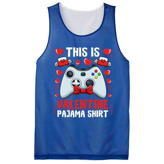 This Is My Valentine Pajama Great Gift Videogame Controller Gamer Meaningful Gif Mesh Reversible Basketball Jersey Tank