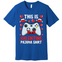 This Is My Valentine Pajama Great Gift Videogame Controller Gamer Meaningful Gif Premium T-Shirt