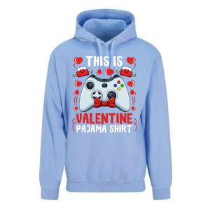 This Is My Valentine Pajama Great Gift Videogame Controller Gamer Meaningful Gif Unisex Surf Hoodie