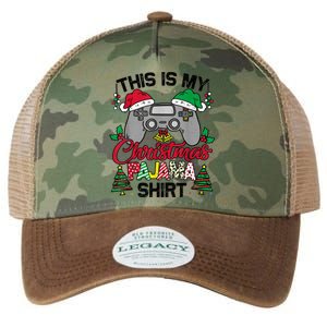 This Is My Christmas Pajama Gamer Shirt Christmas Gaming Legacy Tie Dye Trucker Hat