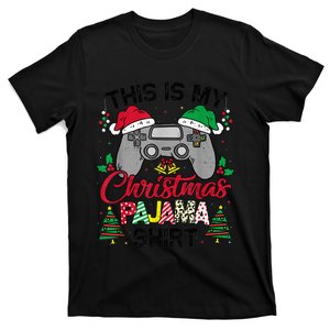 This Is My Christmas Pajama Gamer Shirt Christmas Gaming T-Shirt