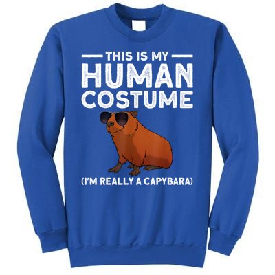 This Is My Human Costume I Am Really A Capybara Sweatshirt