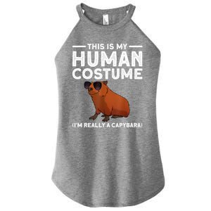 This Is My Human Costume I Am Really A Capybara Women’s Perfect Tri Rocker Tank