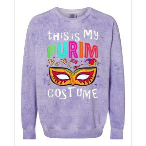 This Is My Purim Costume Colorblast Crewneck Sweatshirt