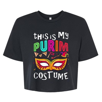 This Is My Purim Costume Bella+Canvas Jersey Crop Tee