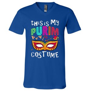 This Is My Purim Costume V-Neck T-Shirt