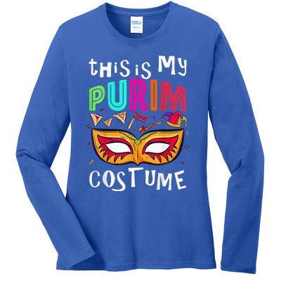 This Is My Purim Costume Ladies Long Sleeve Shirt